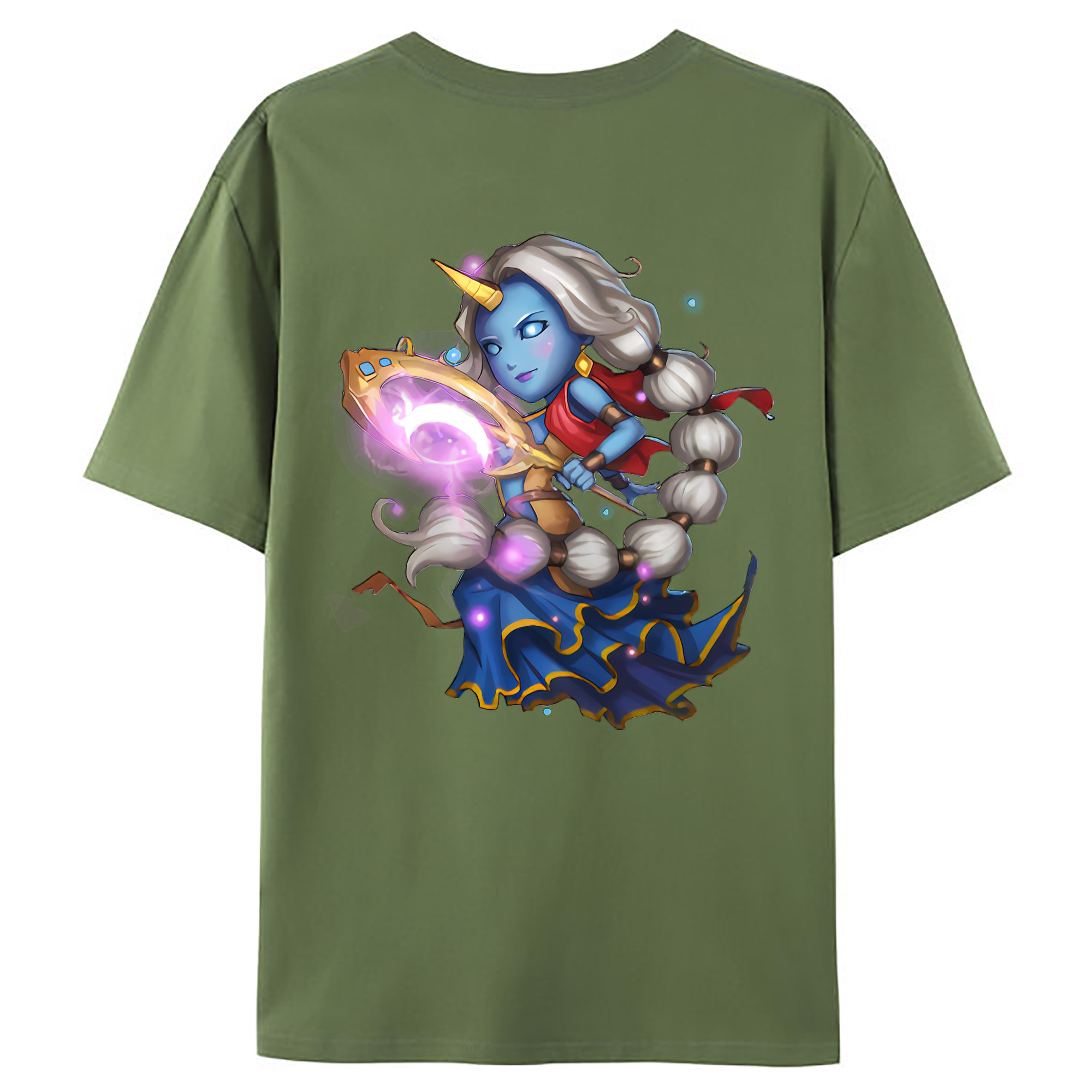 （画像用） リーグ・オブ・レジェンド League of Legends LOL 綿100％ メンズ半袖Tシャツ（バックプリント） 通気性